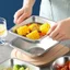 Sáng Tạo Thép Không Gỉ Salad Đĩa Chậu Vàng Thịt Nướng Hình Hàn Quốc Tấm Trái Tim 304 Món Tráng Miệng Trái Cây Ăn Nhẹ Đồ Ăn Nhẹ KCX5