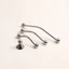 Pháp Hợp Kim Kẽm Tủ Quần Áo Tay Nắm Cửa Hiện Đại Đơn Giản Mạ Chrome Sáng Bạc Ngăn Kéo Tủ Một Lỗ Tay Cầm Chắc Chắn PS2X