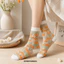 DONOVANQQ Vớ thêu hoa, Tất ren lưới lụa siêu mỏng, Vải tuyn dễ thương Tất ống giữa ống nữ