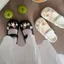 Mặc ngoài mùa hè Mary Jane Giày ba lê thoáng khí chống trượt dành cho nữ Dép xỏ ngón chân dễ thương eva Deod đế dày