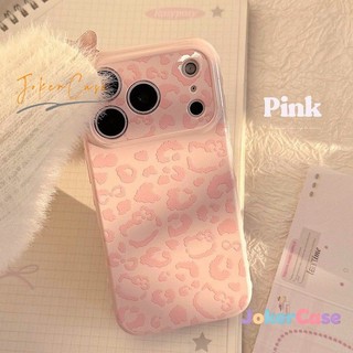 Ốp Lưng Cho IPhone 17 11 15 16 13 14 12 Pro Max air XR 16 7 15 14 8 Plus Bìa mềm in họa tiết da báo dễ thương