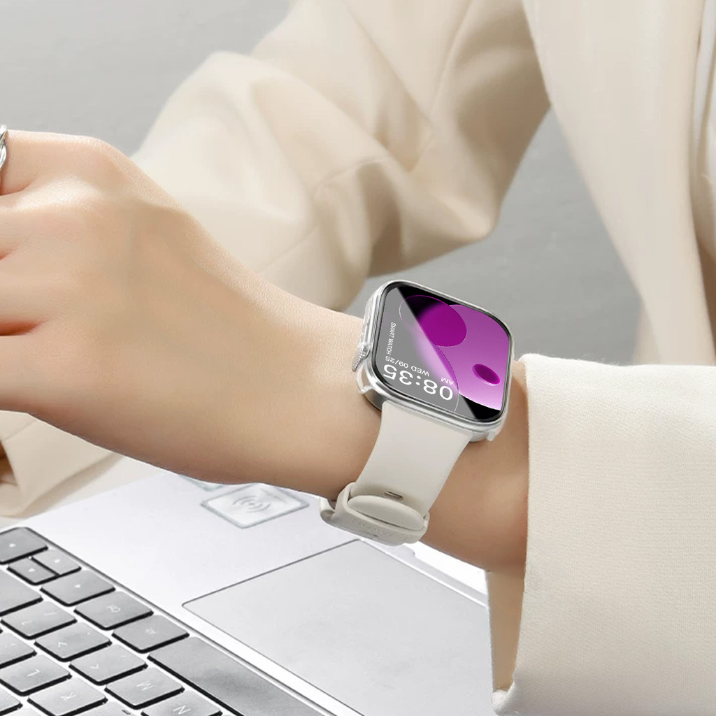 Kính cường lực + ốp lưng cho Huawei Watch Fit 5 Pro / Fit 5 khung bảo vệ màn hình ốp cản bảo vệ