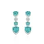 Bông tai dài đính hoa Zircon thời trang mới