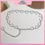 MYPANDA 100cm Dây Thắt Lưng Cổ Điển Dây Xích Trái Tim Tình Yêu Rỗng Dây Lưng Nữ Phong Cách Hip Hop Thời Trang Thắt Lưng Mịn Hợp Thời Trang.
