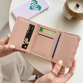 Có thể gập lại Họa tiết hỗn hợp In Ví nữ Đa chức năng Hộp đựng thẻ Khóa Ví đựng tiền mặt