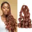 DELMER Loose Wave Bện Tóc Đen Pre Co Giãn Chất Lượng Cao Phụ Kiện Tóc Lông Tơ Bé Gái Tổng Hợp Hàng Ngày Tóc Nữ Xoắn Ốc Móc Tóc