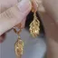 2026 Phong Cách Mới Nhẹ Sang Trọng Đơn Giản Niche Vàng Zircon Lá Khóa Tai Nữ Bông Tai Sang Trọng Bông Tai Nữ 8NSO