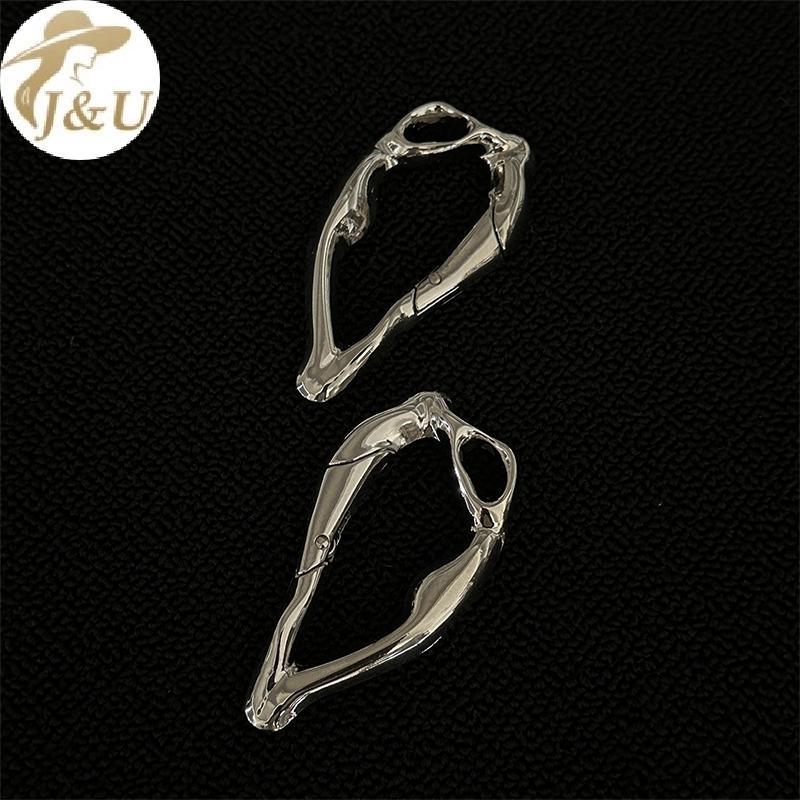 JU Kim Loại Hình Đặc Biệt Carabiner Móc Khóa Đa Năng Leo Núi Xe Chìa Khóa Gothic Bapa Eo Treo Trang Trí DIY Y2K VN