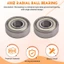 2 chiếc Vòng bi cầu rãnh sâu thu nhỏ được bảo vệ đơn 608Z
