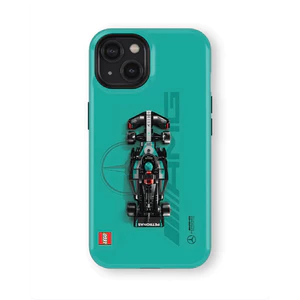 Màu xanh lá cây Mercedes-Benz f1 Racing Thích hợp cho iPhone 17ProMax 16Pro 15 11 12 13 14 xs XR 17Air Vỏ bảo vệ hai lớp chống sốc Vỏ điện thoại