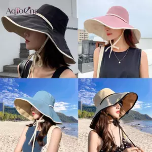 AqToCna Đa Năng Buet Mũ Thời Trang Mùa Hè Vành Lớn Mũ Chống Nắng Dành Cho Nữ Du Lịch Ngoài Trời Tấm Che Nắng Kỳ Nghỉ Bãi Biển Người Cá Mũ Quà Tặng AqToCna