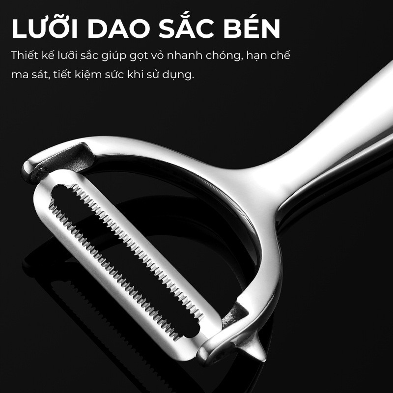 Dụng Cụ Gọt Vỏ Đa Năng Hợp Kim Kẽm Cao Cấp - Dao Gọt Rau Củ Quả Đa Năng Sắc Bén Bền Đẹp | 389