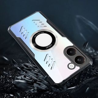 Vỏ Từ Tính Thích Hợp Cho Xiao Mi POCO X8 Pro Max POCO X7 X6 X5 Pro 5G Ốp Lưng Thoáng Khí Trong Suốt Mỏng Tản Nhiệt Tough Chống Rơi Esports Cover 20-21