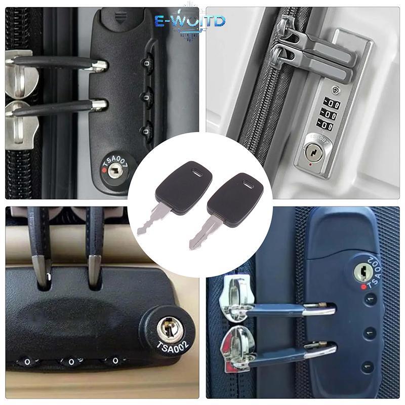 E-WOITD 2 Chiếc 007 Key 002 Key Master Vali Lo Keyspatible Với TSA Hành Lý Mật Khẩu Los E-WOITD
