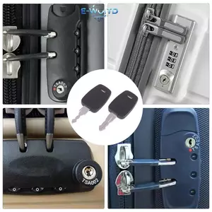 E-WOITD 2 Chiếc 007 Key 002 Key Master Vali Lo Keyspatible Với TSA Hành Lý Mật Khẩu Los E-WOITD