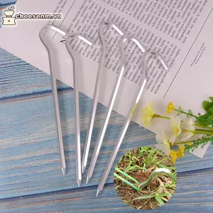 Cheenm 5 Chiếc Hợp Kim Lều Cọc Chốt Chịu Lực Đầu Móng Tay 7.01inch Thép Chắc Chắn Kim Loại VN