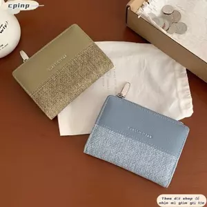 Túi Đựng Tiền CPINCP, Ví Ngắn Dung Tích Lớn, Ins Mini Da PU Thẻ Nữ