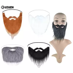 KUZHEN 1 Lễ Hội Vui Nhộn Đồ Dùng Giáng Sinh Prom Đạo Cụ Unisex Lạ Mắt Giả Râu Halloween Trang Phục Đảng Mặt Tóc ria mép Tóc Giả HOT