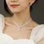Nhíp Thời Trang Nữ Móng Vuốt Dây Xích Cutout Nelace Bông Tai Bộ Trang Sức Cô Dâu Trang Sức Trang Sức Tiệc Cưới Ngày Lễ Quà Tặng VN