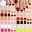 Hooudou 96 Chiếc 4 Lưới Ngắn Vuông Giả Đầu Móng Chân Full Cover Nhân Tạo Móng Chân Giả Acrylic Chân Móng Tay Nghệ Thuật Đầu Bấm Vào Ngón Chân Nối Dài Nhanh Có Thể Mặc VN