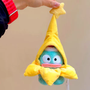 BH2 Sanrio HANGYODON Plushie Hoạt Hình Dễ Thương Chuối Sang Trọng Túi Búp Bê Charm HB2