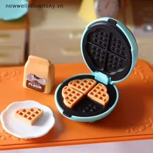 Nhà búp bê MỚI Nhà bếp Máy nướng bánh mì Mini Nhà thơ Lò nướng điện Đồ chơi thu nhỏ Mô hình SKY