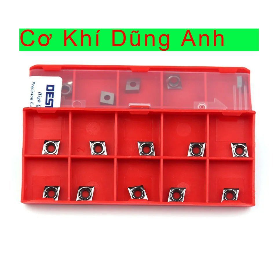 Mảnh dao chíp tiện C06 (CCGT060204) Deskar, chuyên tiện nhôm, đồng, nhựa ..