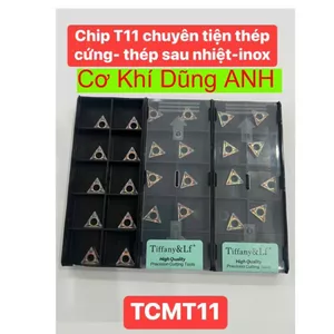 Chip T11 - TCMT11 chuyên tiện thép cứng -thép sau nhiệt inox cứng