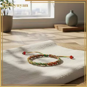 Siyuyan Luy Dây Đỏ Bện Vòng Tay 3 / 10 Chiếc Có Thể Điều Chỉnh Handmade Cho Cặp Đôi Quà Tặng Trang Sức VN