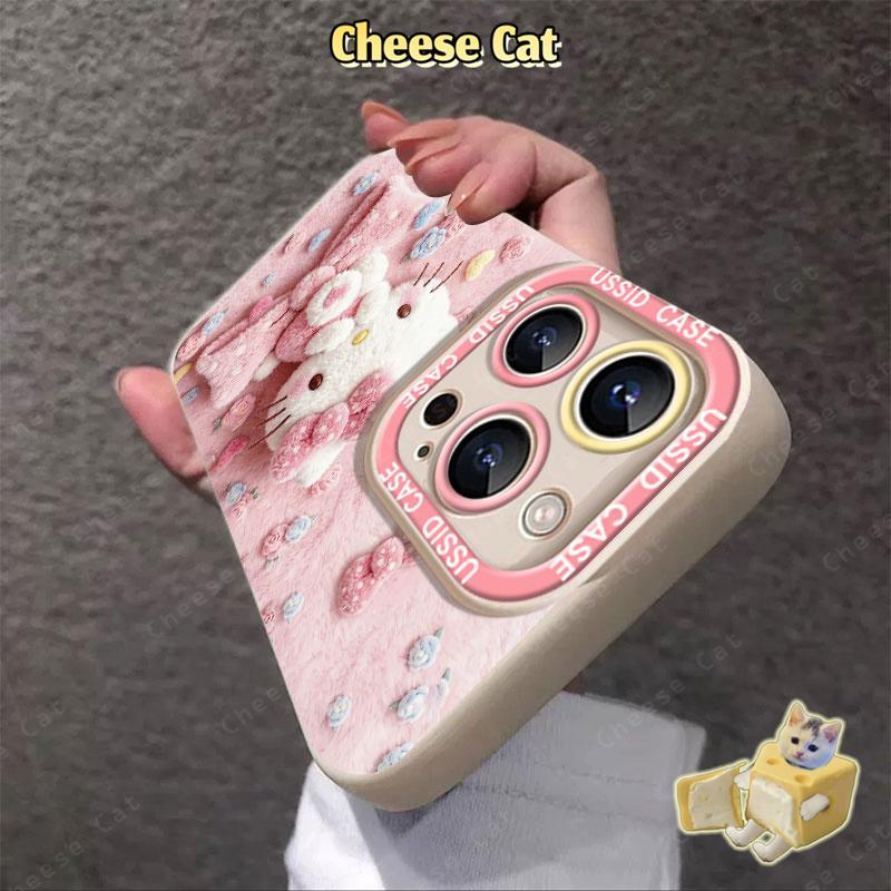 Bộ hai mảnh Loạt phim Kitty Ốp điện thoại cho iPhone 13 14 15 Plus 11 12 16 17 Pro Max XR Xs Max 7Plus 6 8 SE
