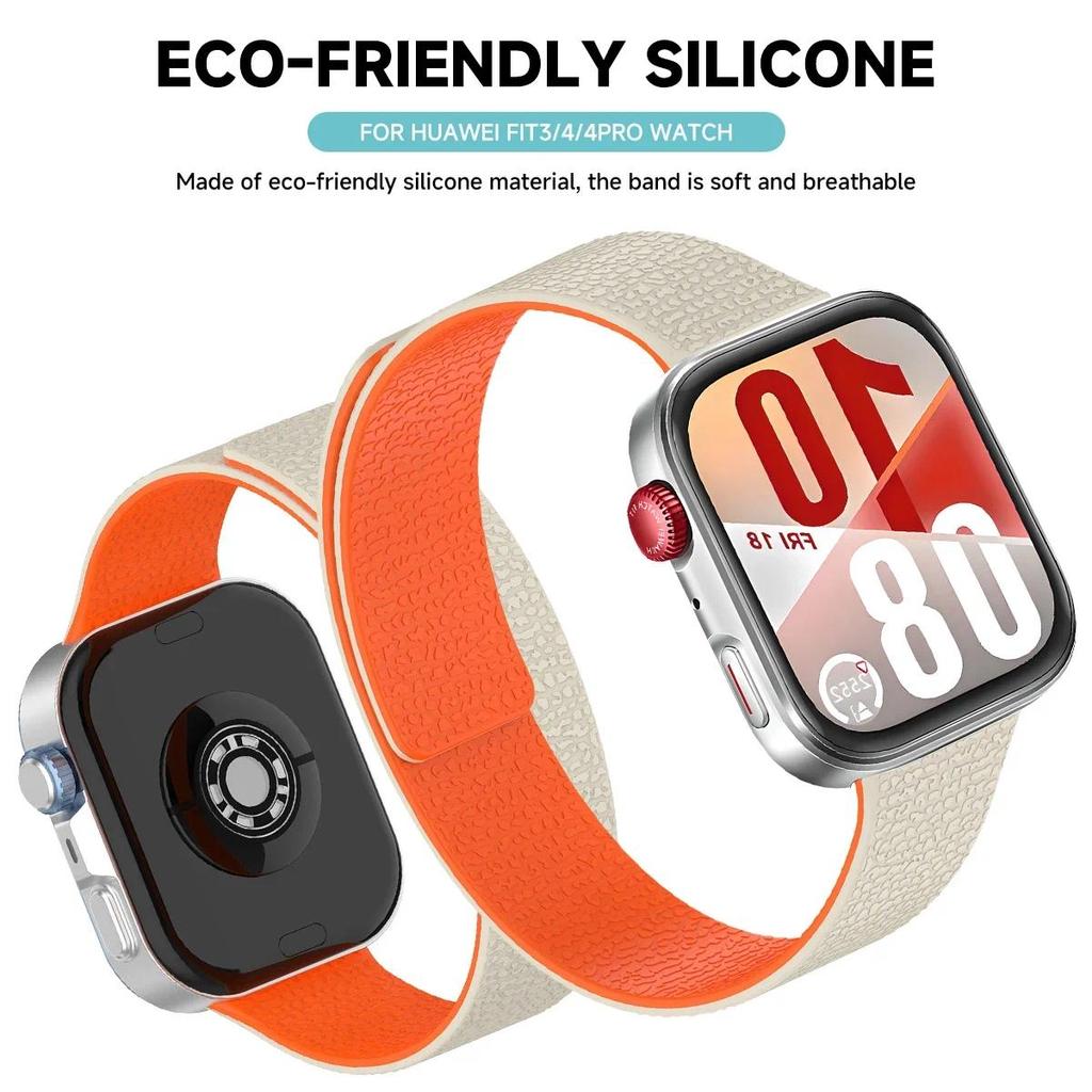 Dây đeo silicon cho Huawei Watch Fit 5 Pro / Fit 4 Pro / Fit 5 / Fit 4 / Fit 3 vòng tay từ tính