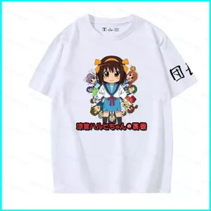 SY3 The Melancholy of Haruhi Suzumiya 220g Áo thun cotton dày tay ngắn áo thun YS3