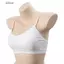Áo Bralette dùng một lần DELMER, có miếng đệm ngực Áo ngực dùng một lần không dây, Dây đeo bằng vải Cotton dành cho nữ Đồ lót dùng một lần dành cho nữ