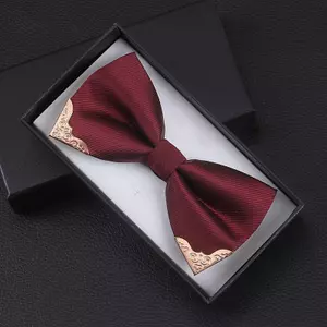 ECK Nam Nơ Dây Buộc Đầu Kim Loại Chắc Chắn Cao Quý Cổ Điển Polyester Bướm Nơ Cravat Nơ Nữ Nam Newear Dự Tiệc Cung Cấp HOT