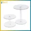 BVY Trong Suốt Acrylic Hiển Thị Đế Bánh Cho Bánh Cupcake Tròn Món Tráng Miệng Giá Đỡ Lý Tưởng Cho Tiệc Sự Kiện Trang Trí Nhà.