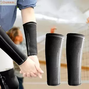 OUSXA Tay nén trán, Tay áo bóng chuyền thoáng khí chống tia cực tím, An toàn thể thao thời trang Đàn hồi hỗ trợ cổ tay cho bóng rổ Tennis