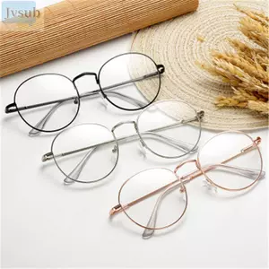 Kính Cận Thị JVSUB Thời Trang -1.00 ~ -4.0 Diopter Kính Tròn Nhựa Siêu Nhẹ