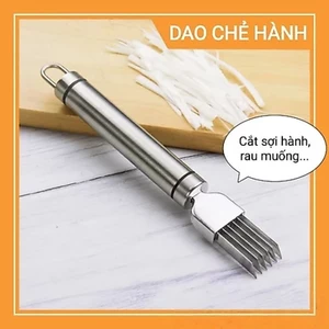 Dao cắt sợi hành, chẻ sợi rau muống, inox không gỉ có nắp đậy lưỡi dao