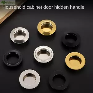 Núm cửa nhúng YOLOGO, Tay nắm cửa vô hình nội thất, Tay nắm cửa phần cứng bằng thép không gỉ thời trang Tủ quần áo