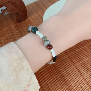 Mới Màu Trung Quốc Đính Hạt Vòng Tay Nữ Tây Tạng Retro Vòng Tay Độc Đáo Thiết Kế Niche Cổ Phù Hợp Với Vòng Tay Phụ Kiện