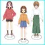 HT2 Tetsuryou! Gặp gỡ với Tetsudou Musume Tấm Đứng Acrylic Ký Hiệu Anime Trang Trí Trang Trí TH2
