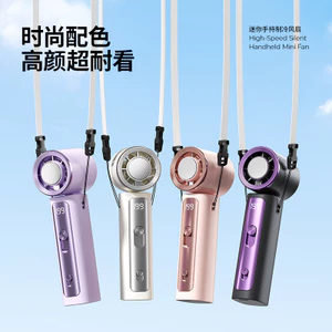 2026 Phong Cách Mới Bán Dẫn Làm Lạnh Quạt Cầm Tay Sạc usb Ngoài Trời Di Động Gấp Tốc Độ Cao Quạt Mini R90D