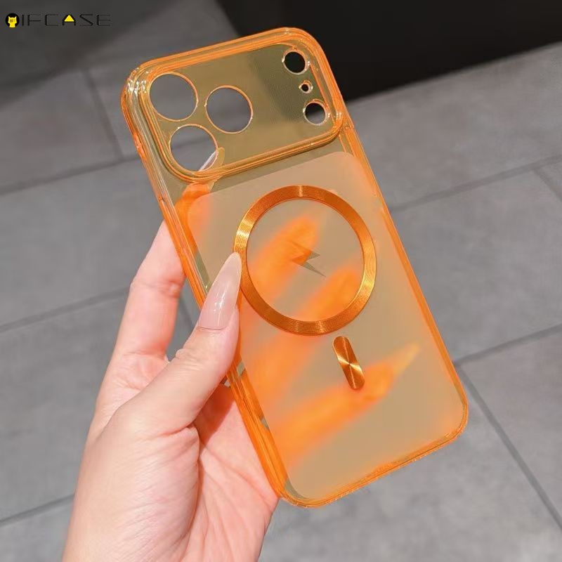 Dành Cho OPPO A80 A60 A40M A98 A96 A95 A79 A78 A77 A77S A76 A74 A58 A57 A57S A57E A54S 5G 4G Ốp Điện Thoại Đơn Giản Thu Hút Từ Tính Đen Cam Bé Trai Bé Gái Nam Vỏ Mềm