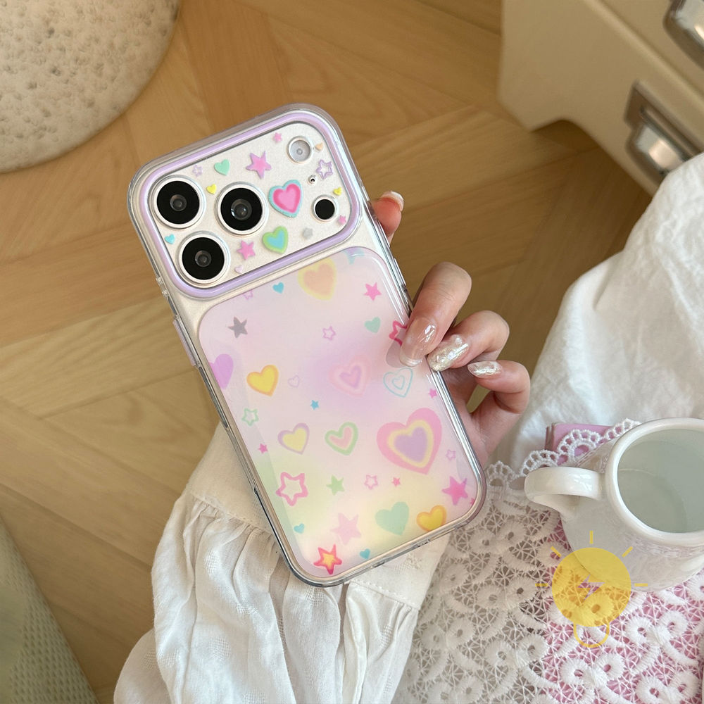 Phone Case For iPhone 17 Pro Max 16 15 14 TPU Transparent Aesthetic Korean Cute