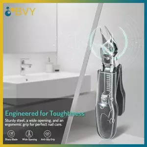 BVY Heavy Duty Toenail Clipper Cho Ingrown Thi Móng Chân Tông Đơ Cắt Thép Không Gỉ Cấp Chuyên Nghiệp Dụng Cụ Làm Móng Chân Tại Nhà.