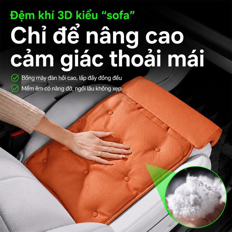 Dệm Gác Chân Sofa đệm Ngồi Da Thoáng Khí Chống Bẩn êm đàn Hồi Ghế Xe Hơi Ghế Văn Phòng