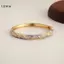 LUImo Vintage Màu Vàng Hoa Men Lắc Tay Vòng Tay Mở Vòng Tay Giọng Hoa Thanh Lịch Nữ Trang Sức Quà Tặng Cho Bữa Tiệc SBS