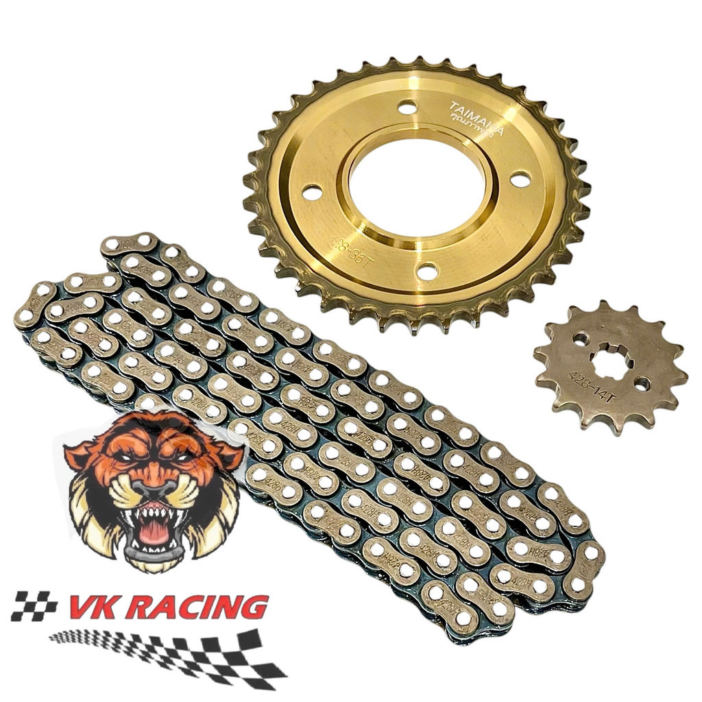 Bộ nhông sên đĩa NSD xích sên TAIMAHA thái lan wave rs100-110 - wa 100-110 - w rsx 100-110 - w blade (428H 14-36-106L)