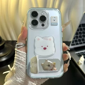 Ốp lưng điện thoại chống bẩn, chống rơi kèm giá đỡ, thích hợp cho iPhone 17 16 15 14 13 12 11 Pro Max Plus BFSHY070