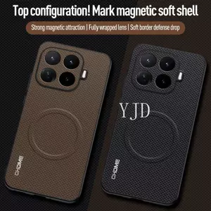 YJD Ốp Lưng Cho Xiaomi 17T Pro Mark Họa Tiết Da Mạnh Từ Tính Hút Vỏ Mềm Chống Rơi Vỏ Điện Thoại